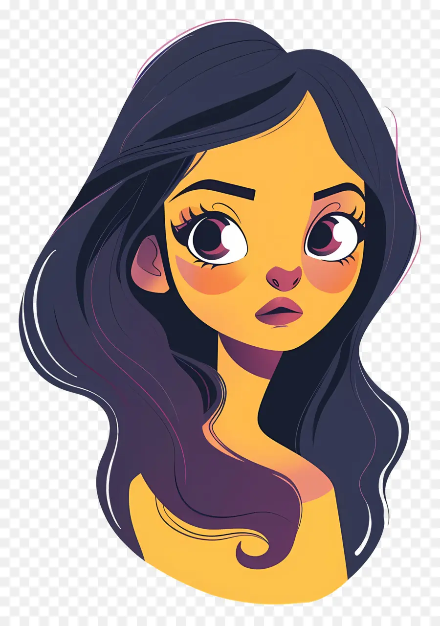 Fille De Dessin Animé，Jeune Femme PNG