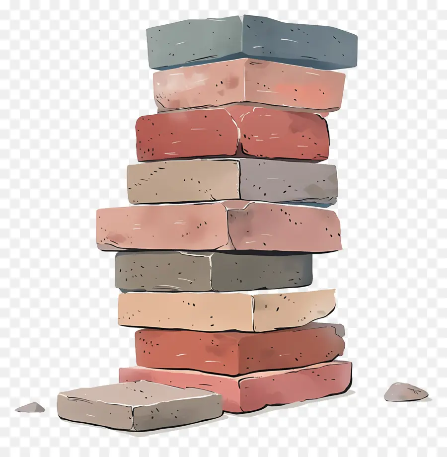 Pile De Briques，Blocs De Construction PNG