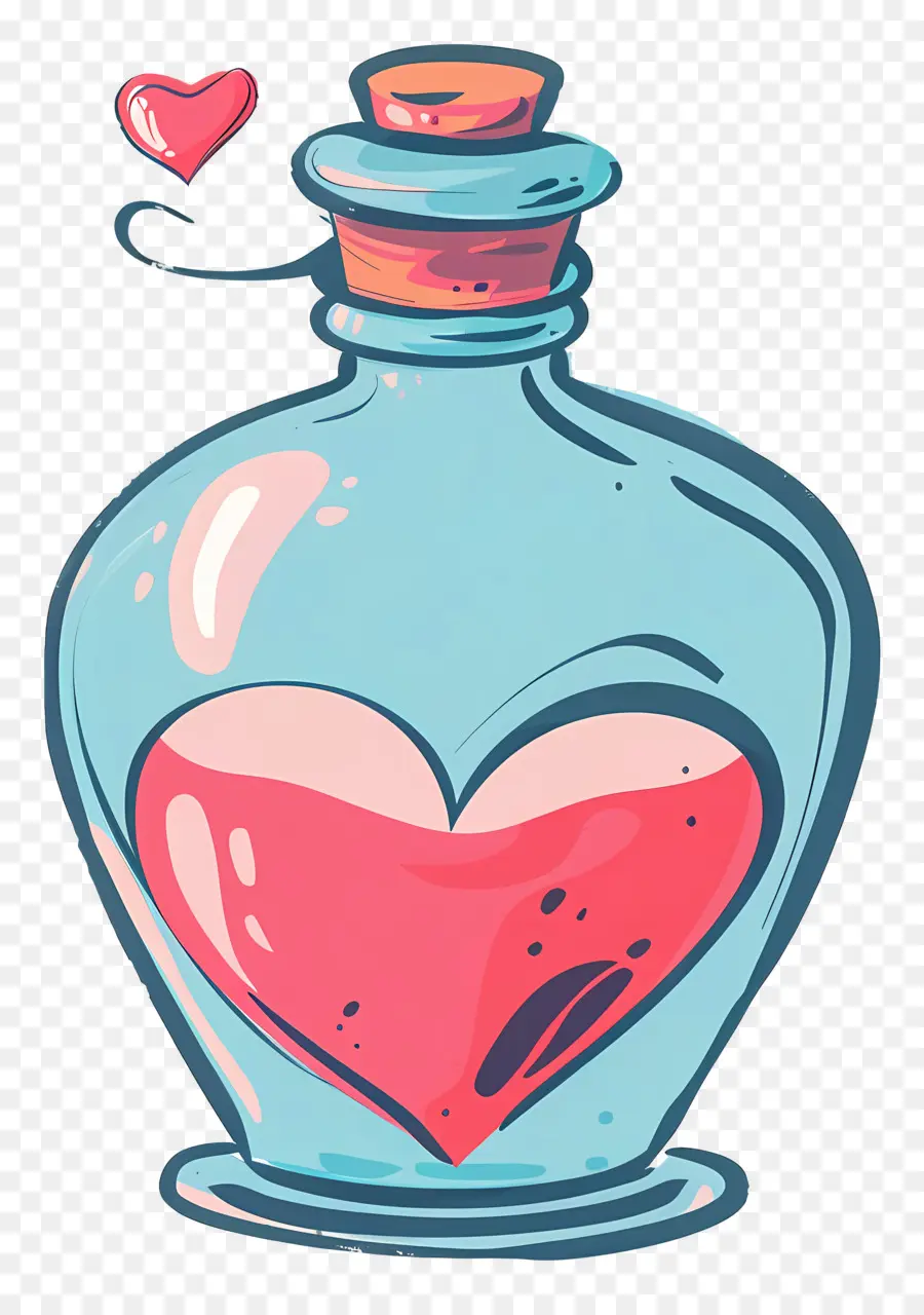 Potion De Dessin Animé，Bouteille En Verre PNG