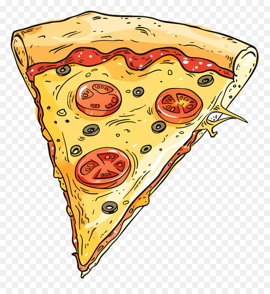 Pizza，Tranche De Pizza PNG