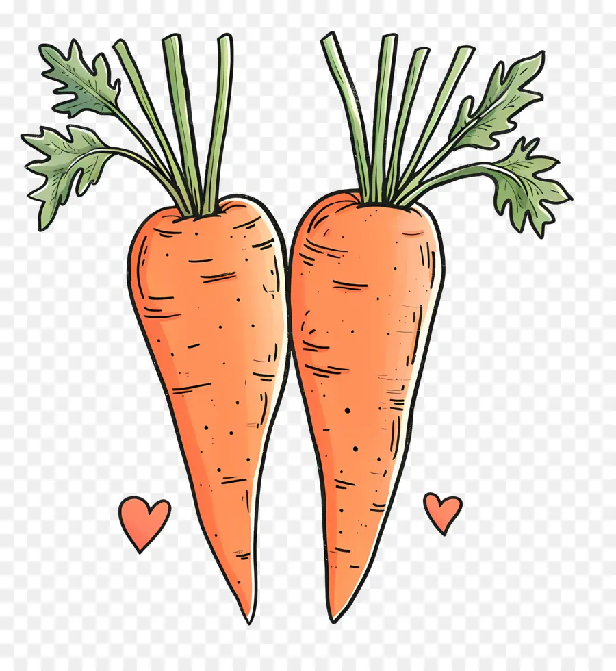 Les Carottes，Orange PNG