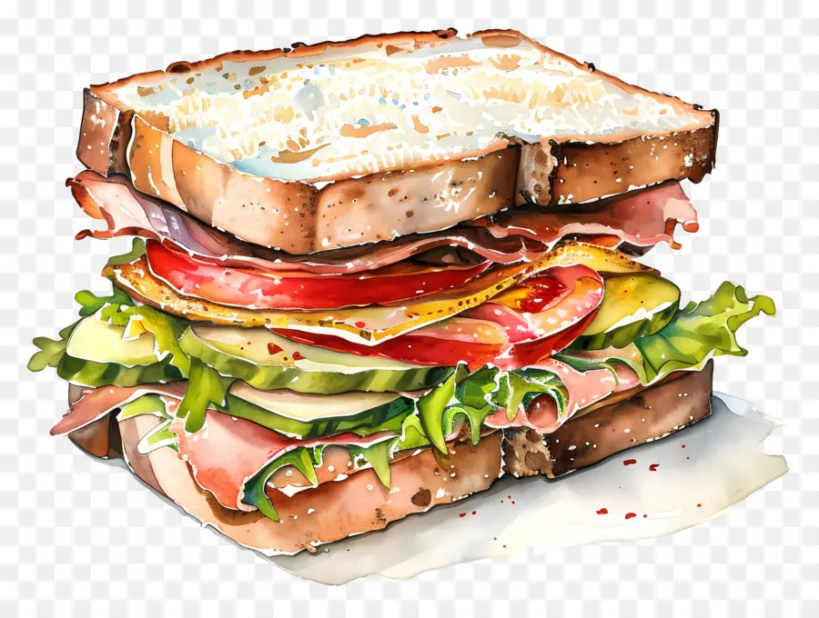 Sandwich，La Viande PNG