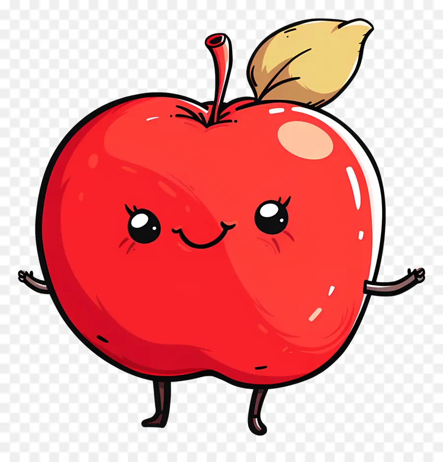 Dessin Animé Apple，Mignon Apple PNG