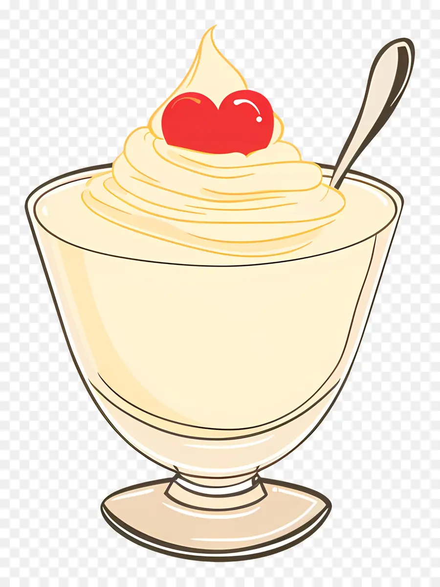 Pouding à La Vanille，Milk Shake PNG