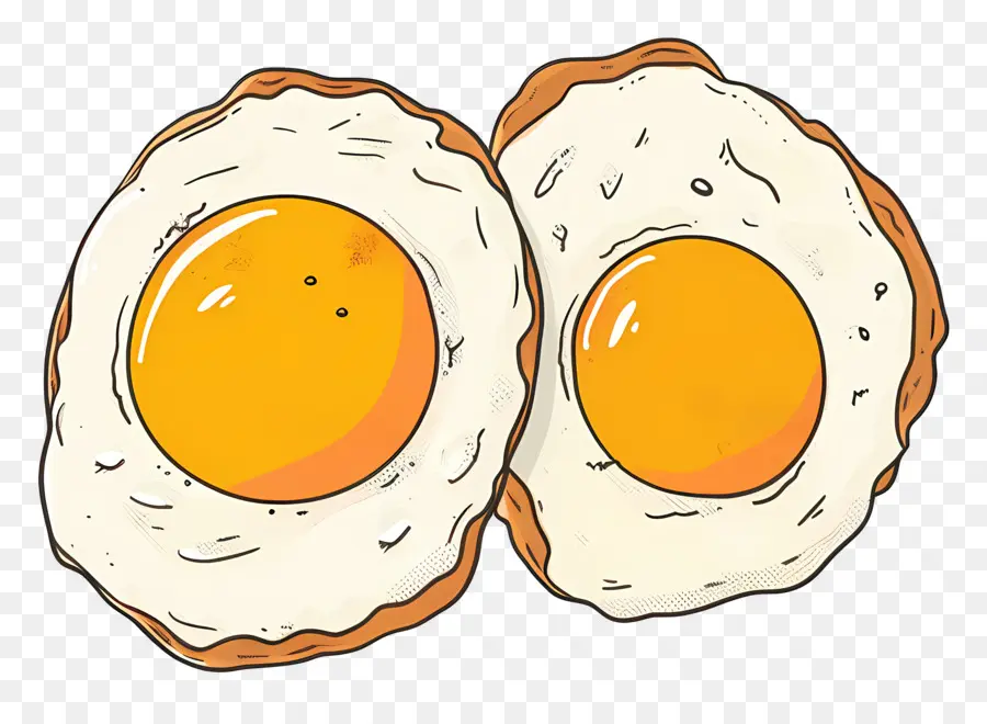 œufs Frits，Le Petit Déjeuner PNG