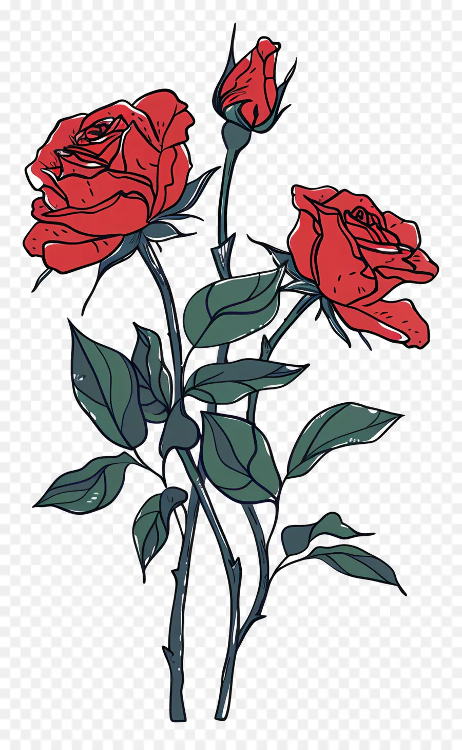 Roses Rouges，Roses PNG