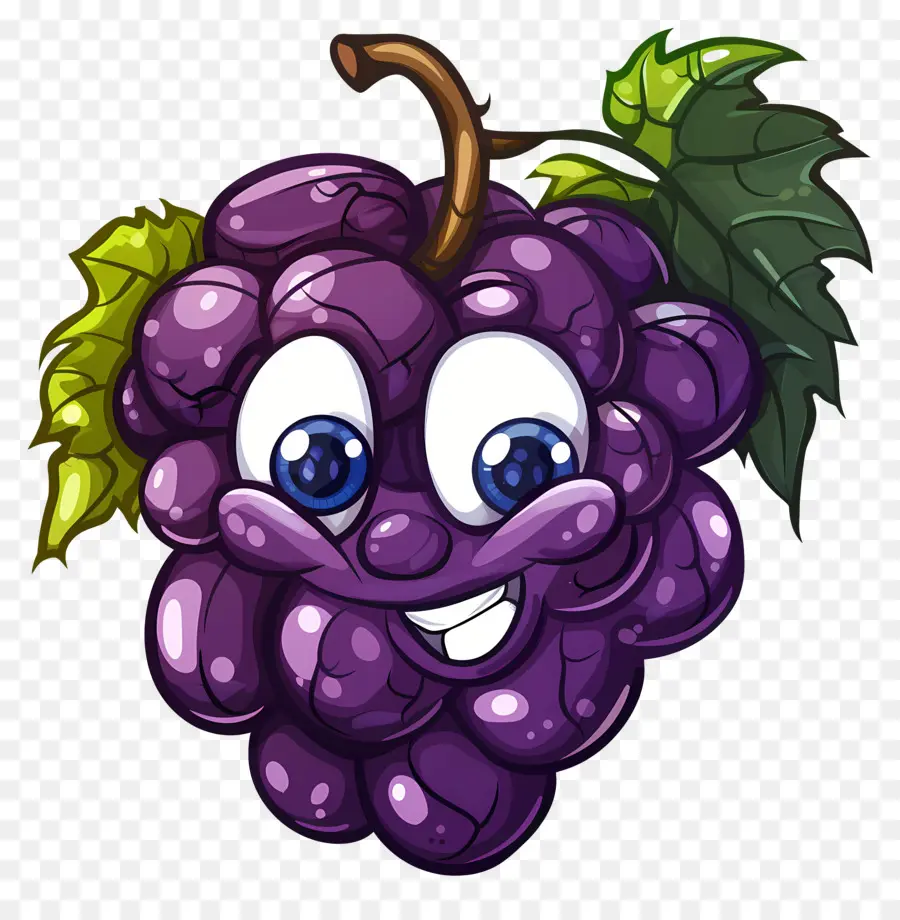 Dessin Animé De Raisin，Personnage Mignon PNG