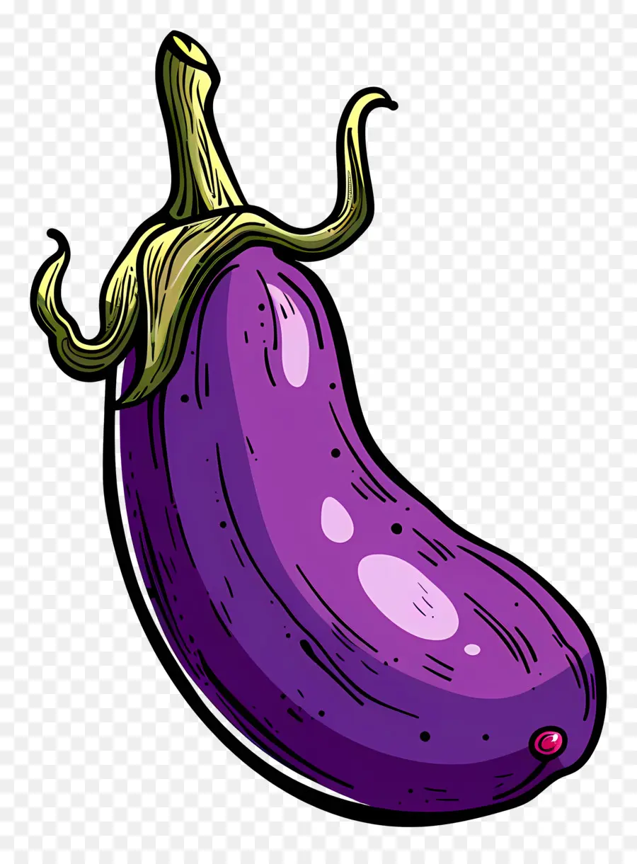 L'aubergine，Violet Aubergine PNG