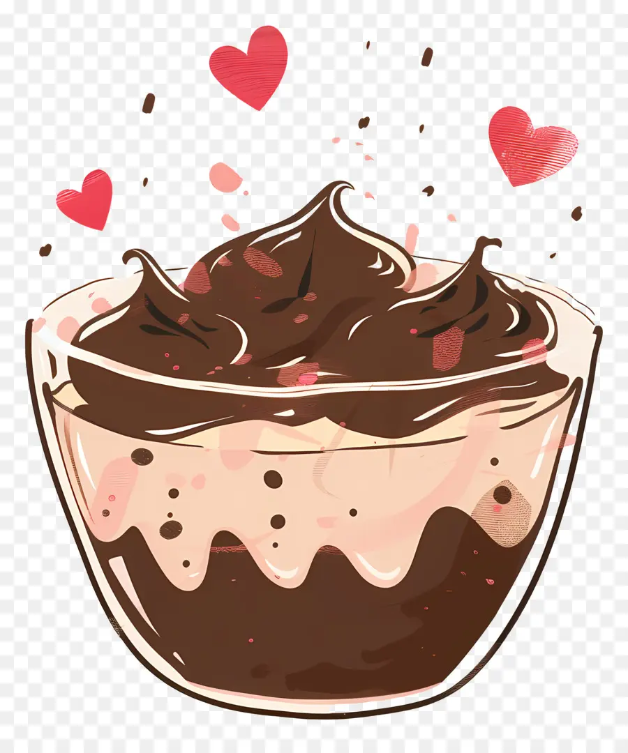 Pouding Au Chocolat，Gâteau Mousse Au Chocolat PNG