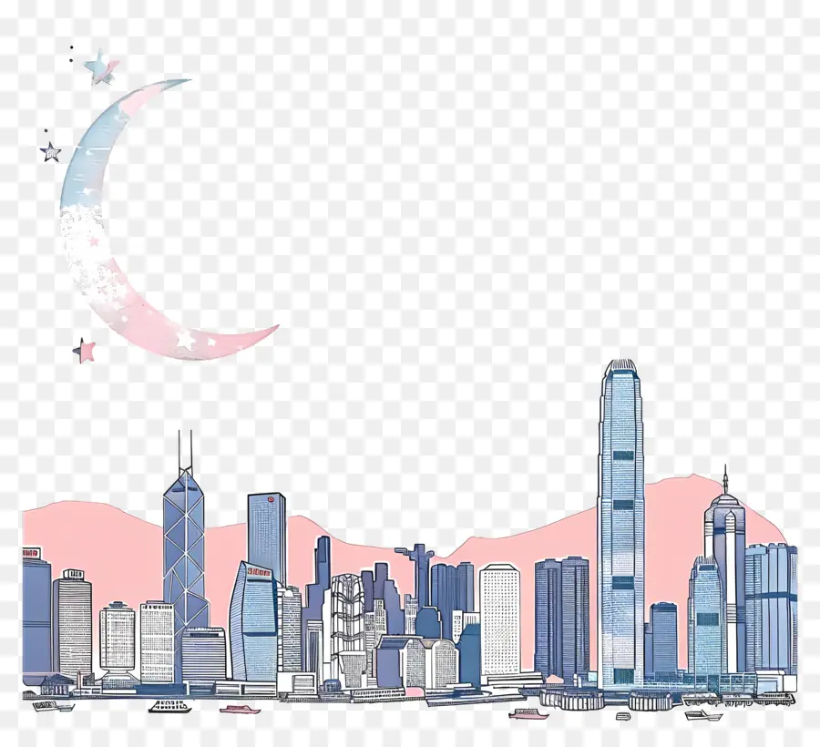 Horizon De Hong Kong，Paysage Urbain PNG