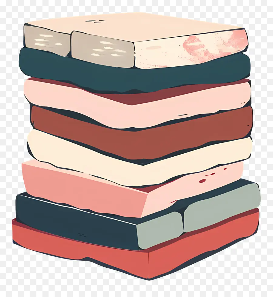 Pile De Briques，Livre De La Pile PNG