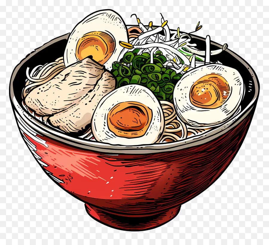 Bol De Ramen，Nouilles Ramen PNG