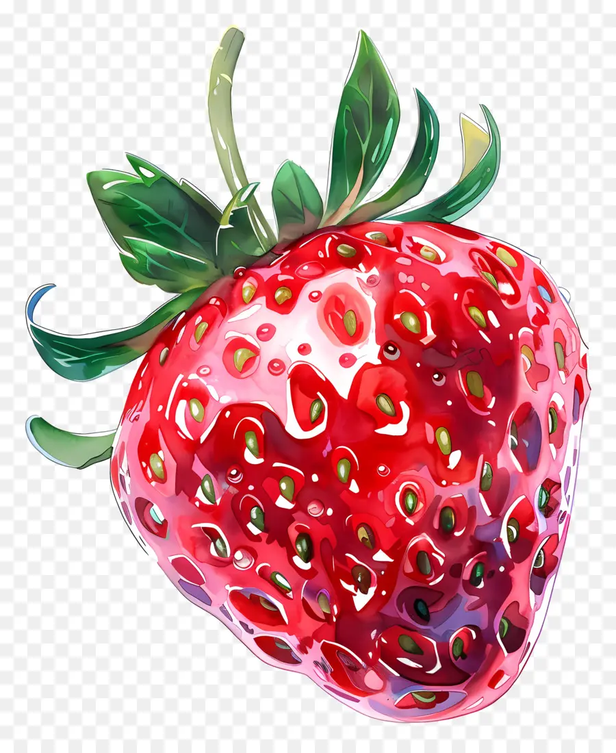 Fraise，Peinture à L'aquarelle PNG