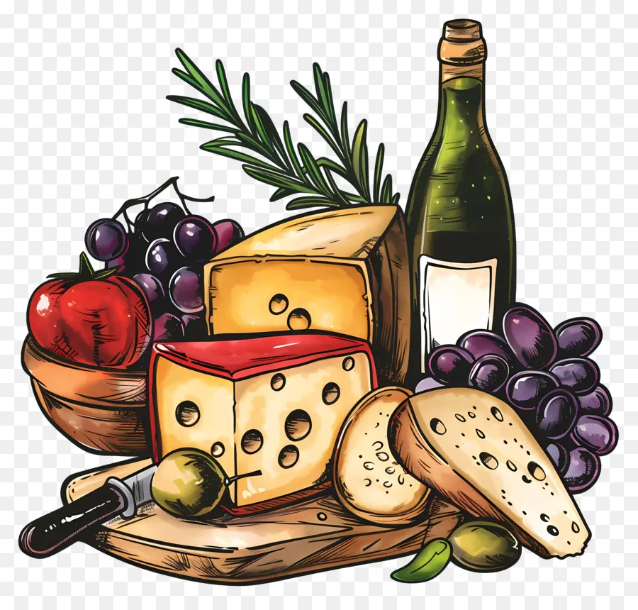 Fromage，Raisins PNG