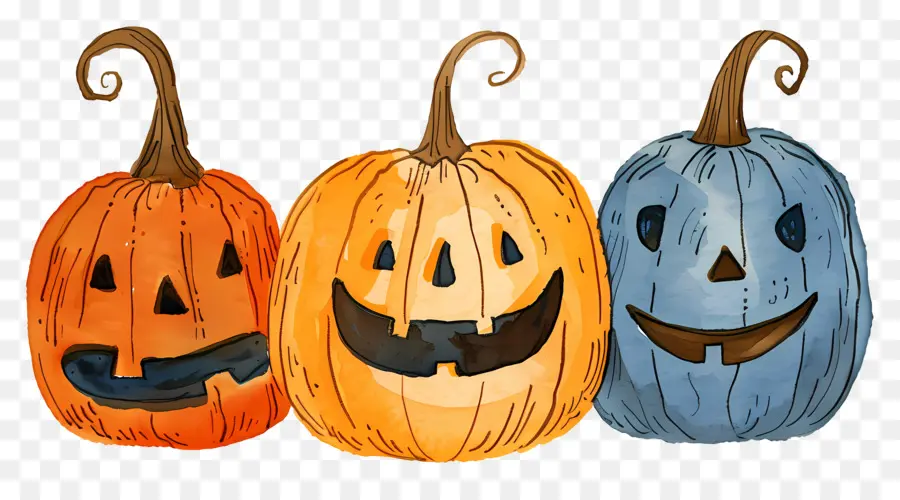 Citrouilles D'halloween，Citrouilles PNG