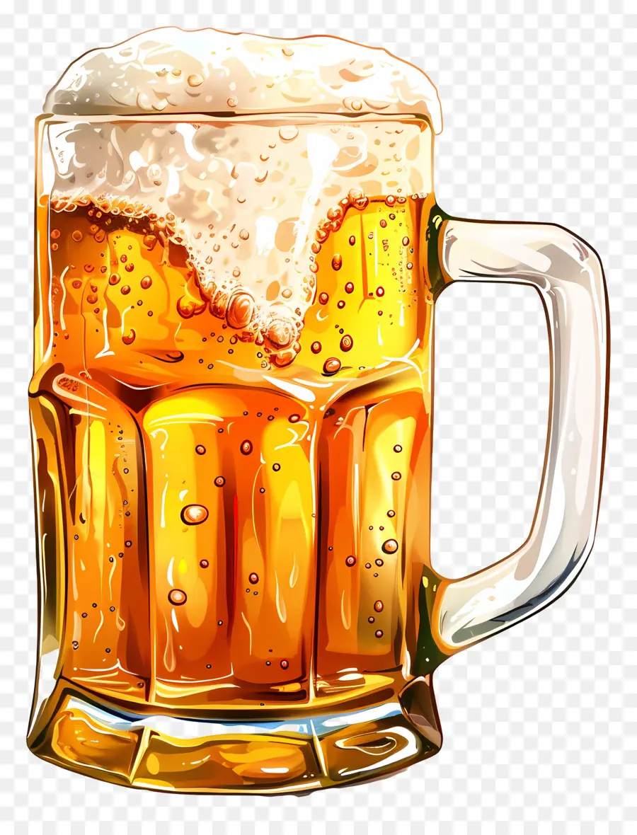 La Bière，Mug En Verre PNG