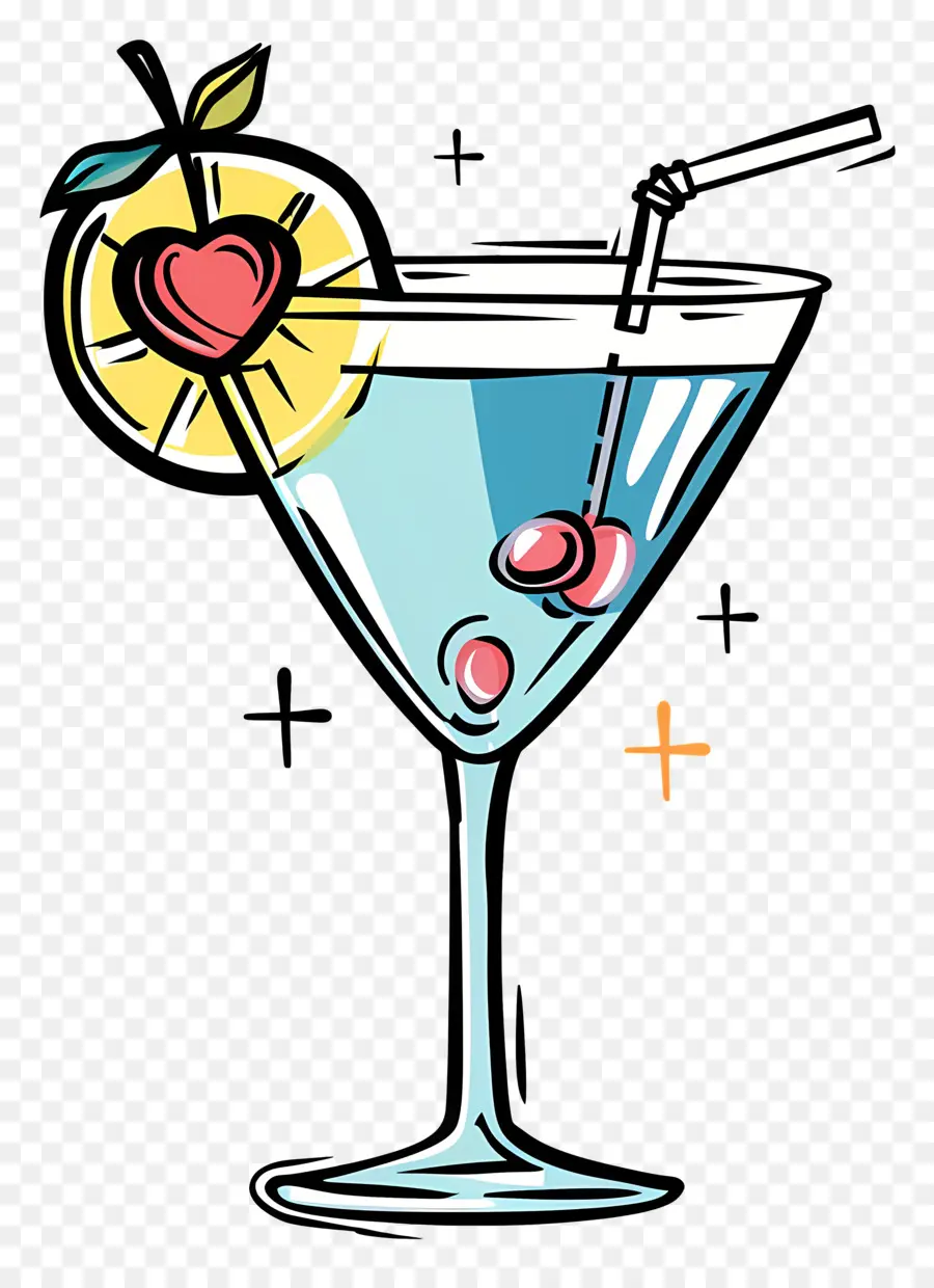 Dessin Animé Cocktail，Cocktail PNG