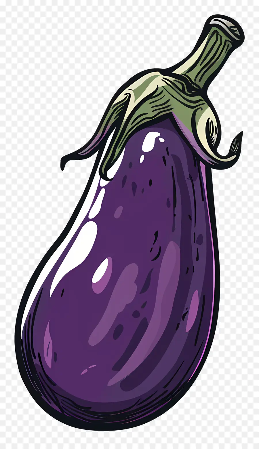 L'aubergine，Légume Violet PNG