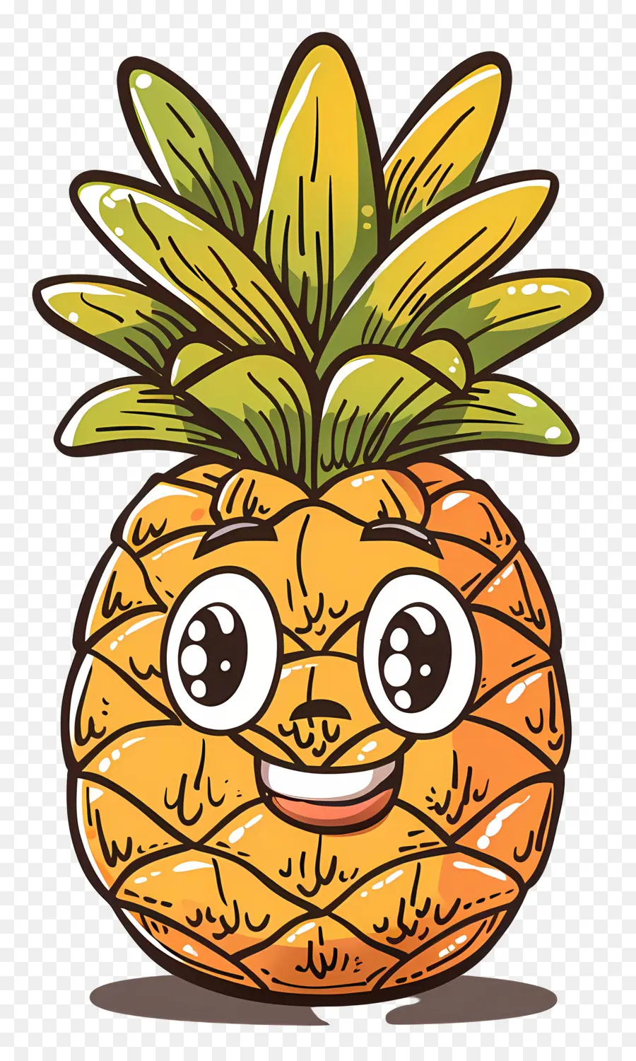 Dessin Animé D'ananas，Mignon à L'ananas PNG