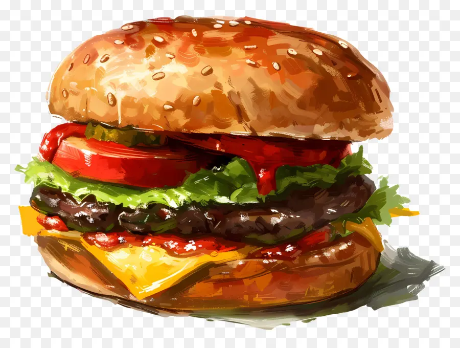 Hamburger，Cheeseburger PNG