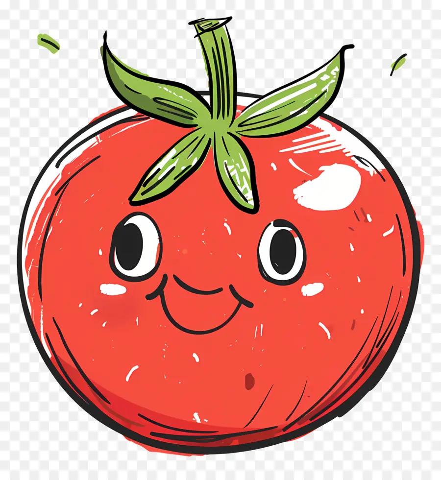 Dessin Animé De Tomate，Le Sourire De La Tomate PNG