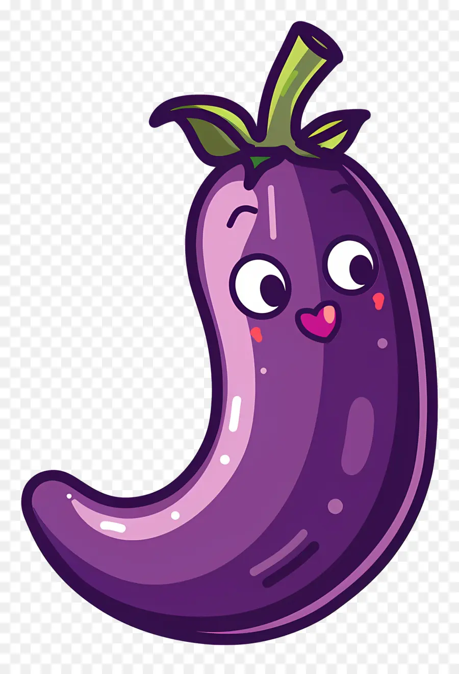 Dessin Animé Aubergine，L'aubergine PNG