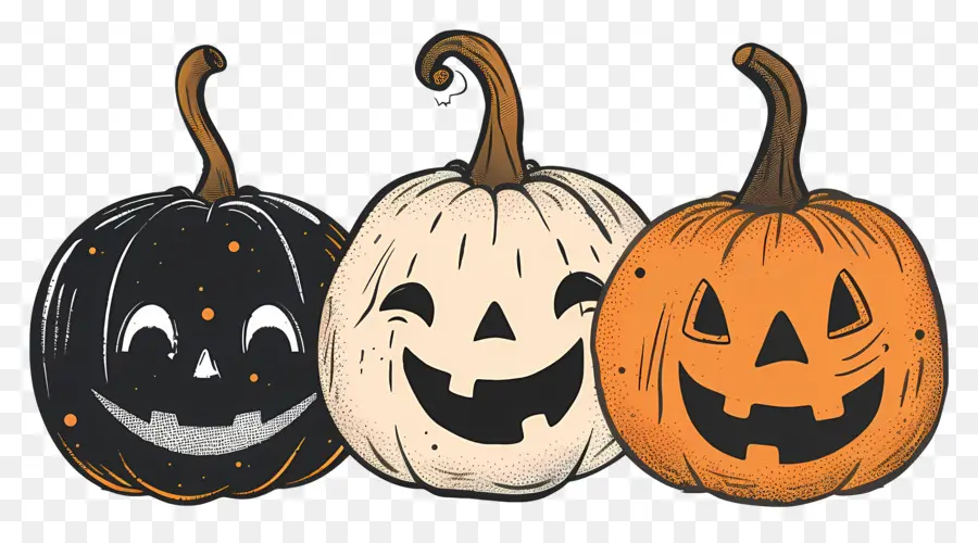 Citrouilles D'halloween，Jack Olanterns PNG