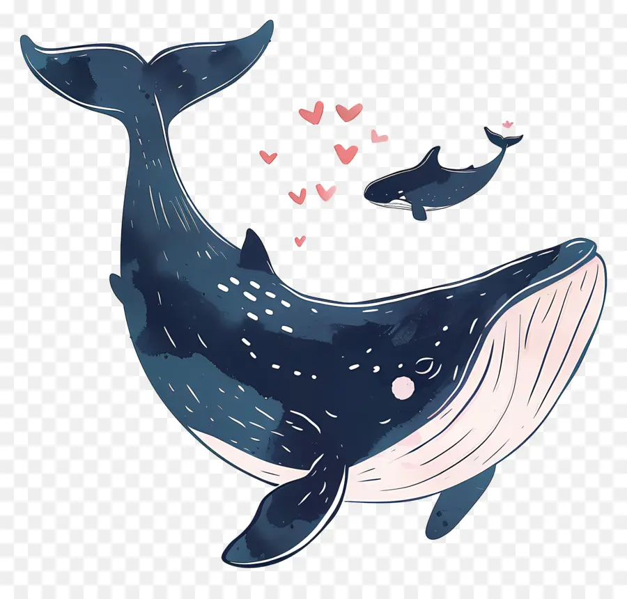 Dessin Animé De La Baleine，Peinture De Baleine PNG