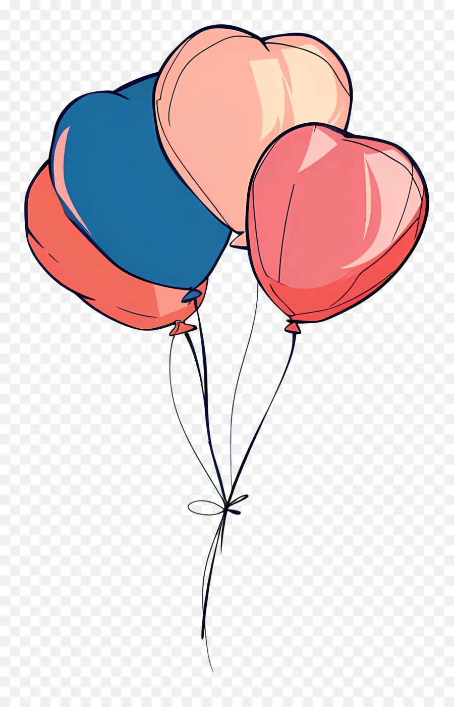 Ballons，Heartshaped Ballons PNG