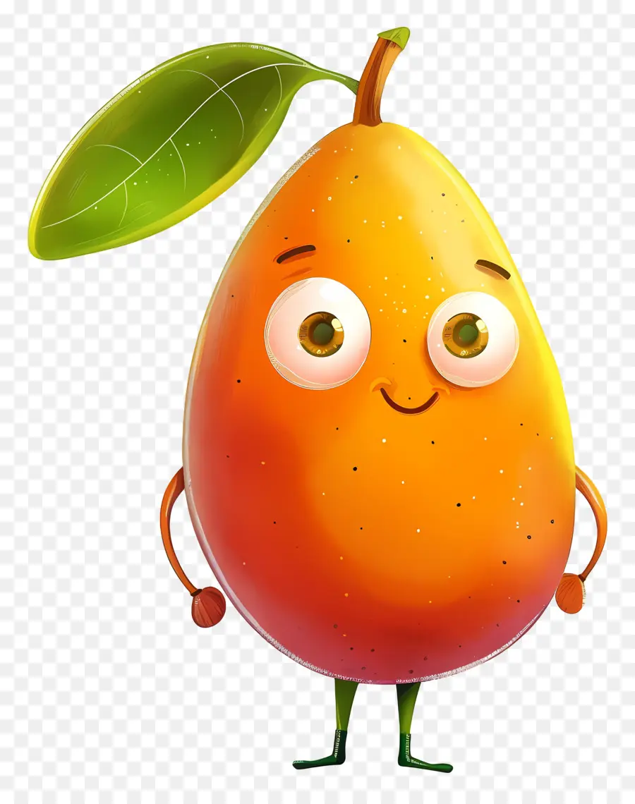 Dessin Animé De Mangue，Personnage De Fruits De Dessin Animé PNG