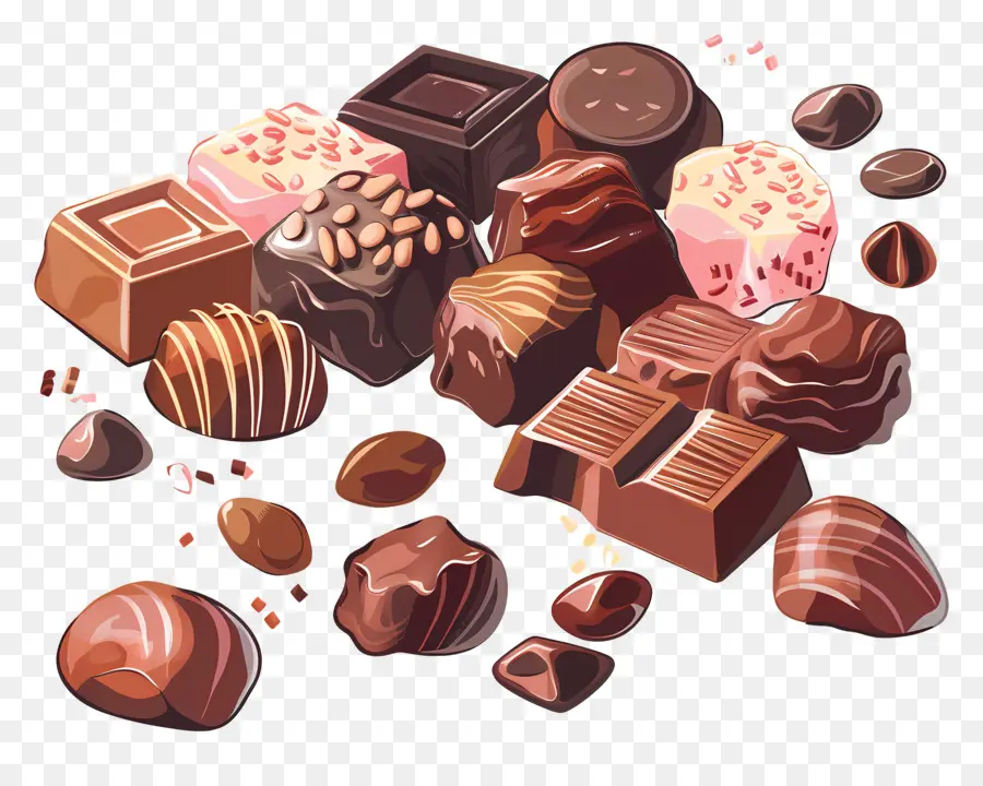 Bonbons Au Chocolat，Chocolat PNG