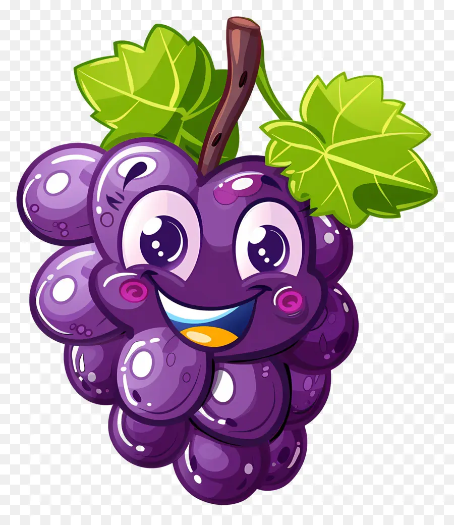 Dessin Animé De Raisin，Pourpre De Raisin PNG