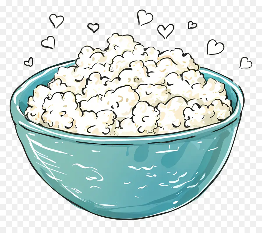 Fromage Cottage，Pop Corn PNG