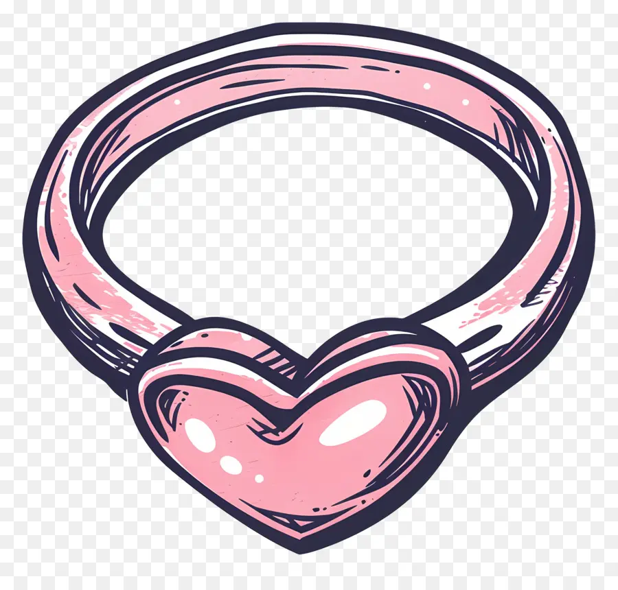 Bague De Mariage，Heartshaped Anneau PNG