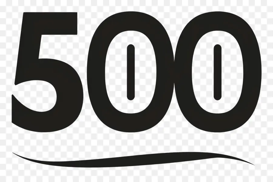 Numéro 500，Grand Nombre PNG