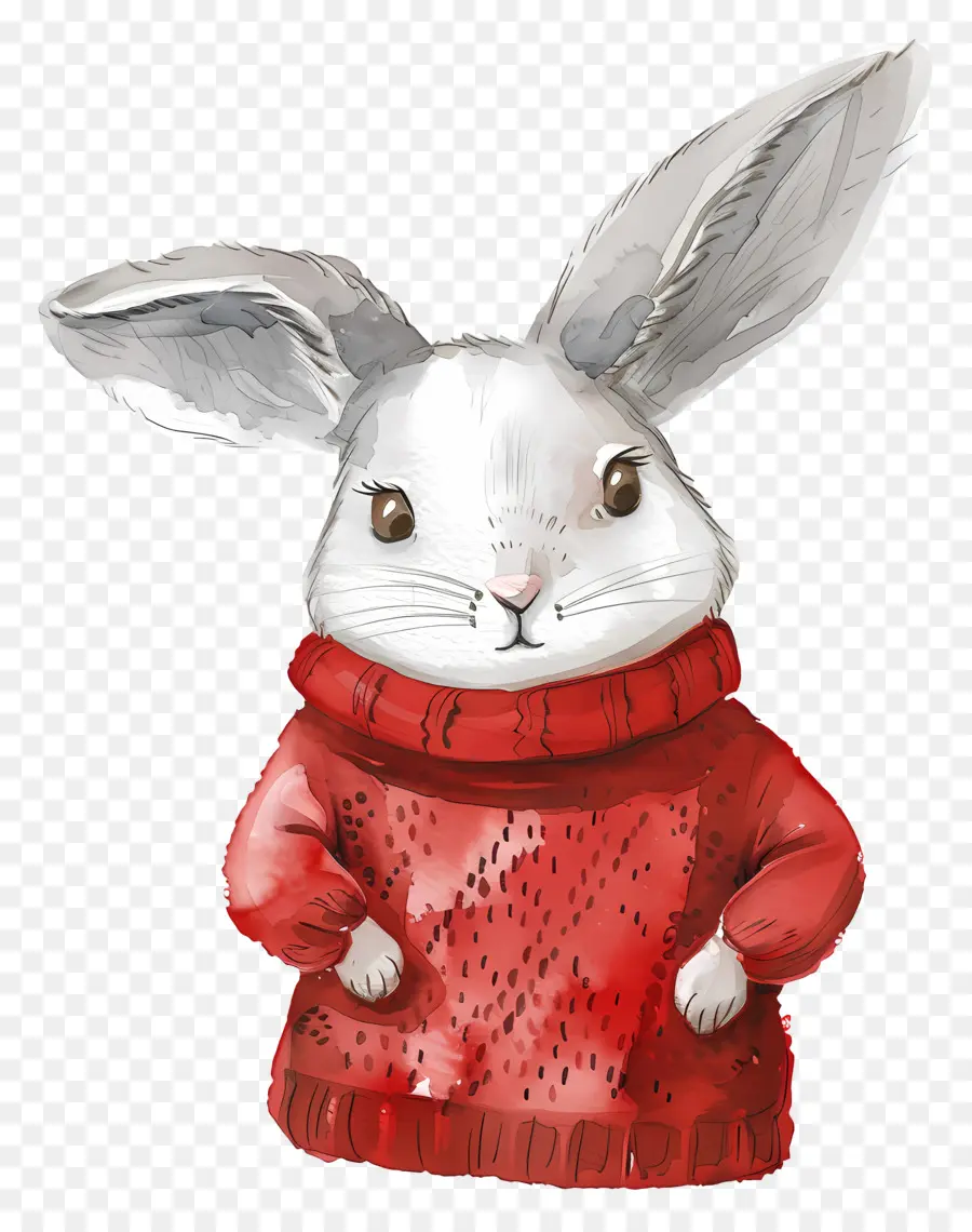 Dessin Animé Lapin，Lapin Blanc PNG