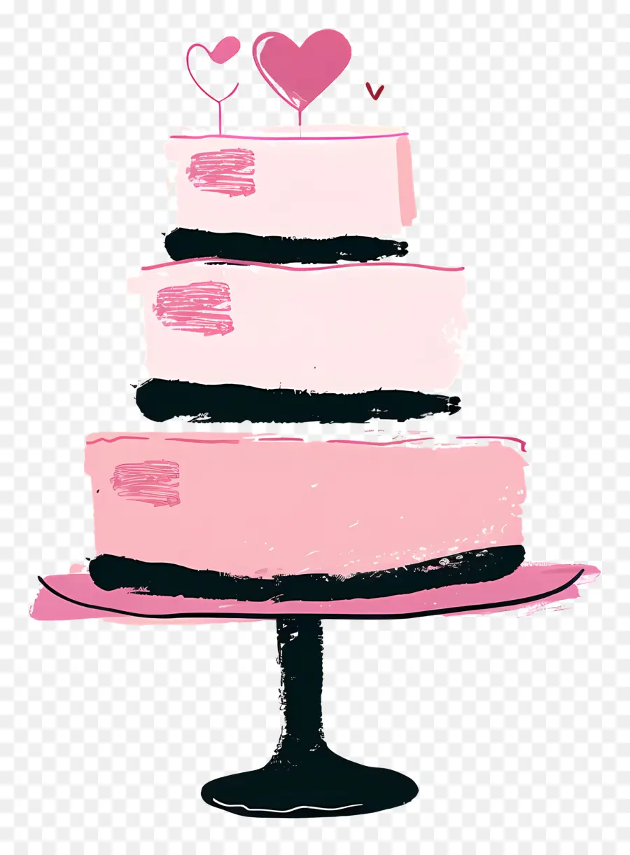 Gateau Rose，Gâteau De Mariage PNG