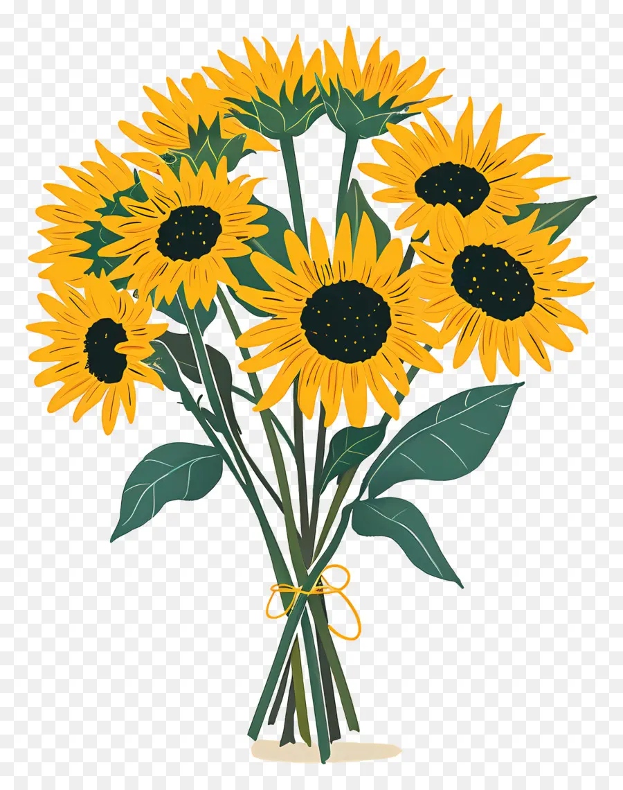 Bouquet De Tournesol，Tournesols PNG