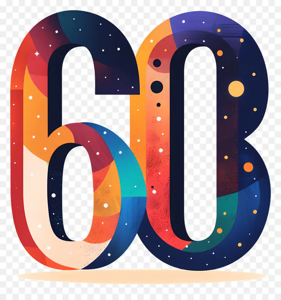 Numéro 60，Soixante PNG