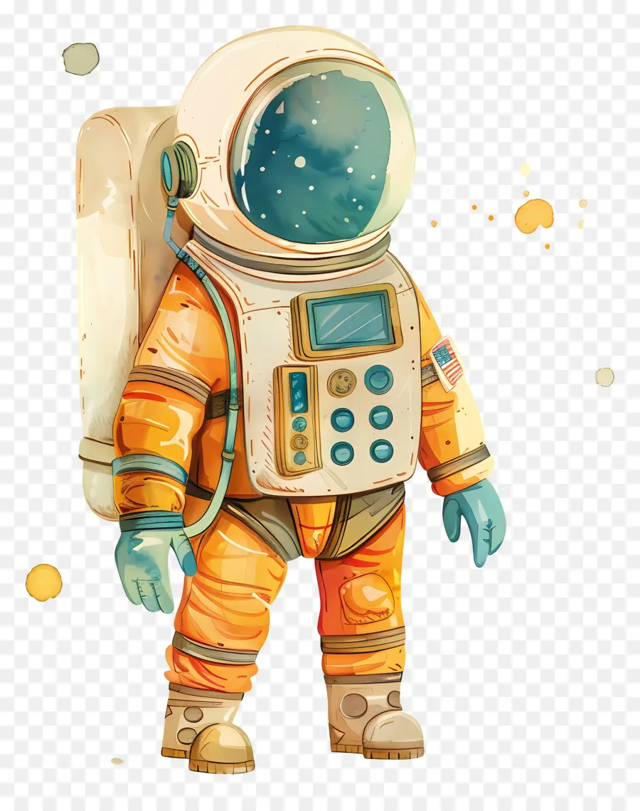 Dessin Animé De L'astronaute，L'astronaute PNG