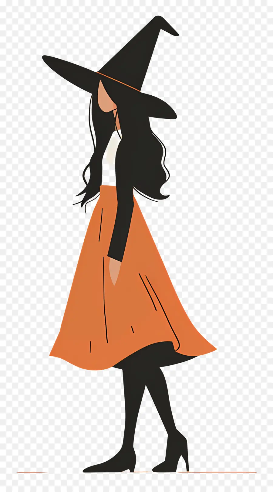 Costume D'halloween，Sorcière PNG