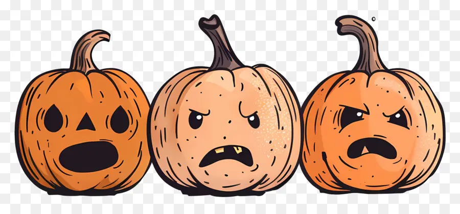 Citrouilles D'halloween，Citrouilles PNG