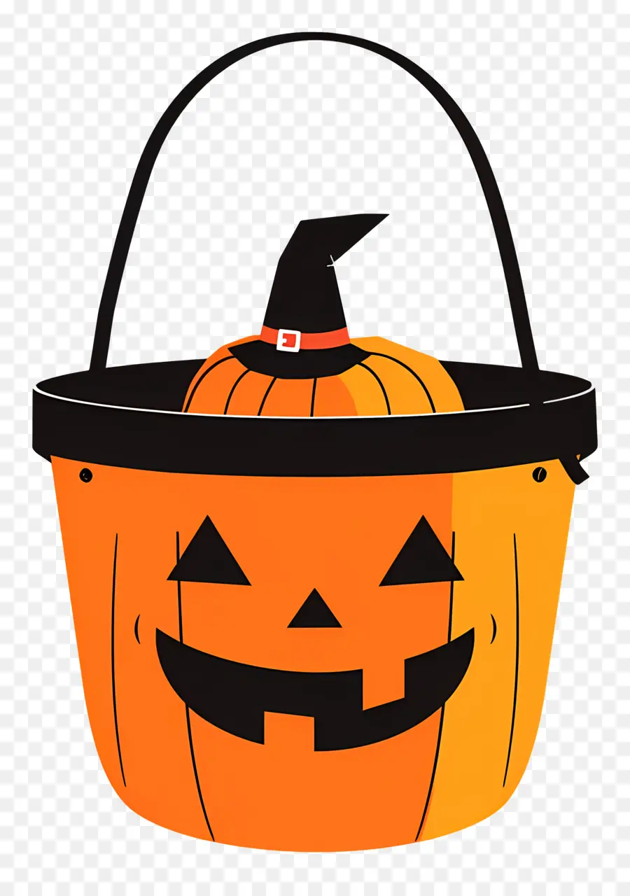 Seau D'halloween，Citrouille PNG