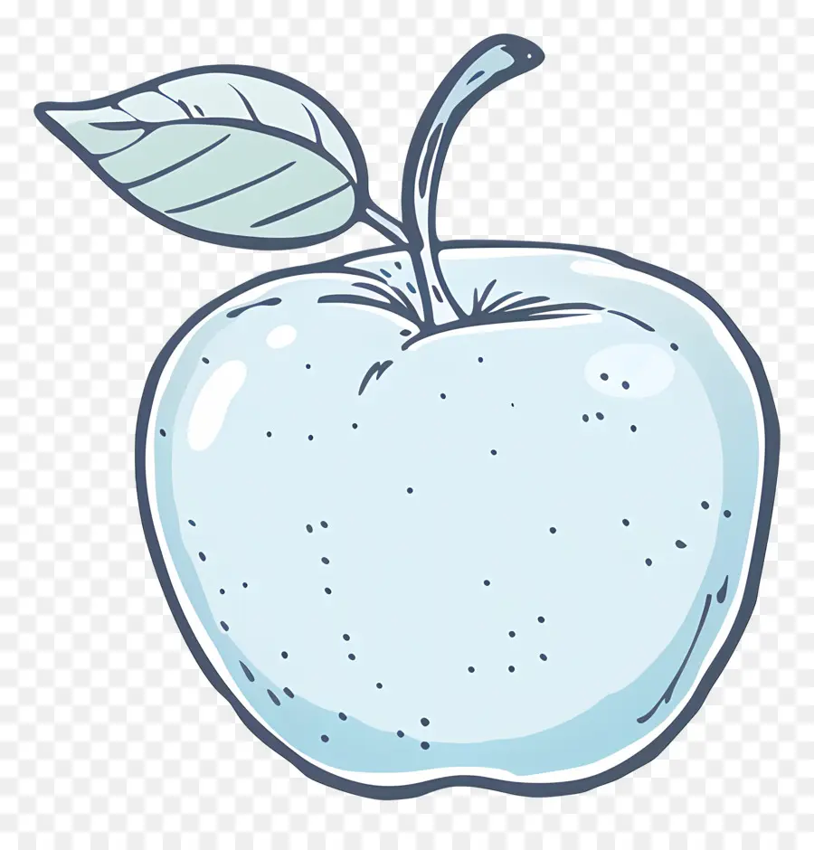 Doodle Pomme，De Blue Apple PNG