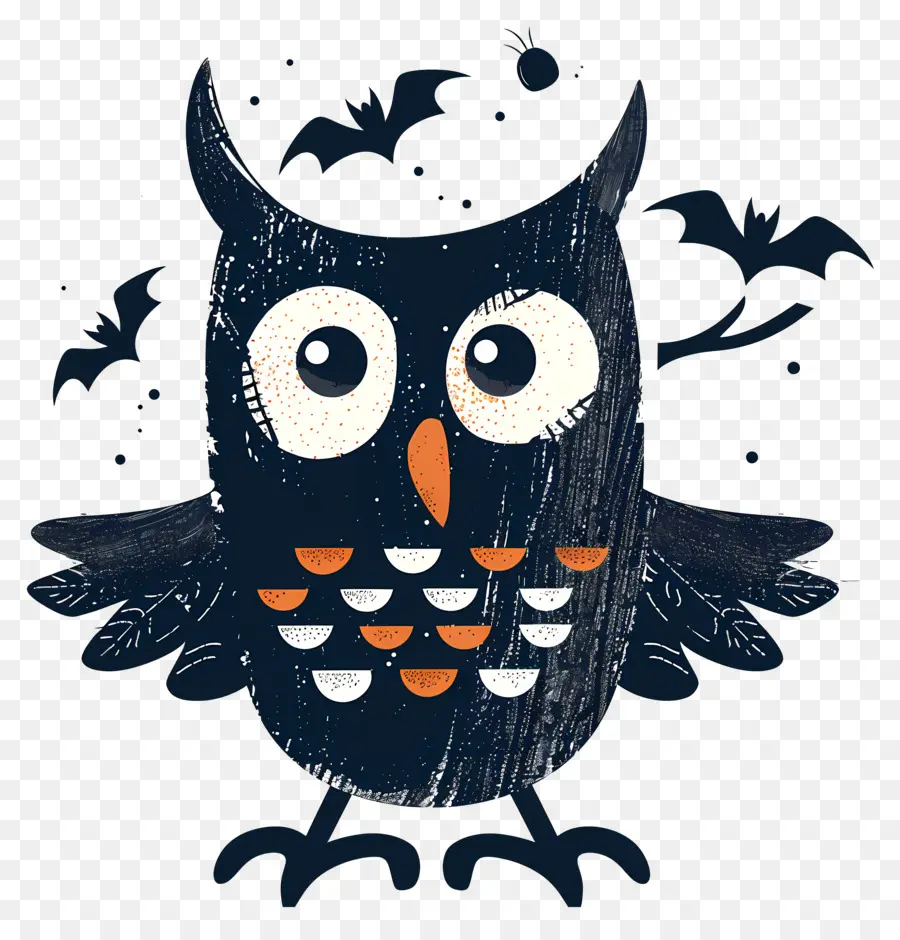 Halloween Chouette，Cartoon Hibou PNG