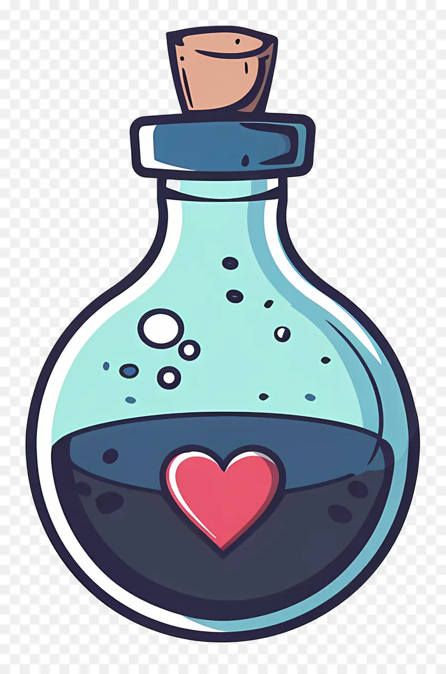 Potion De Dessin Animé，Bouteille En Verre PNG