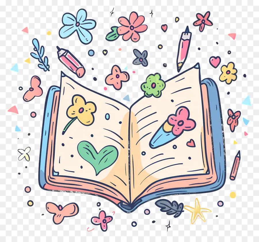 Doodle Livre，Fournitures Scolaires PNG