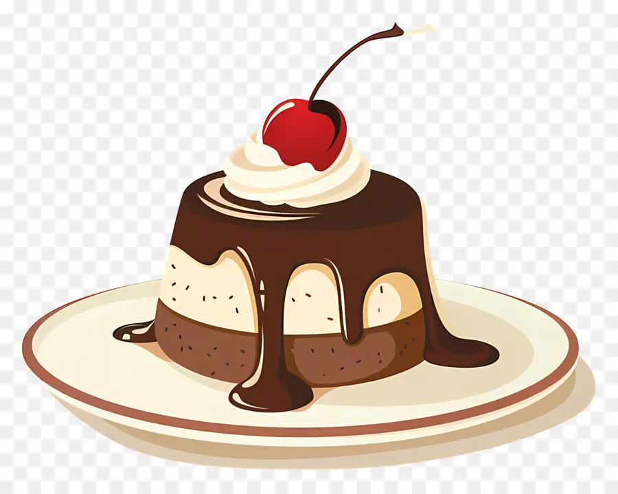 Gâteau De Pudding，Gâteau Au Chocolat PNG