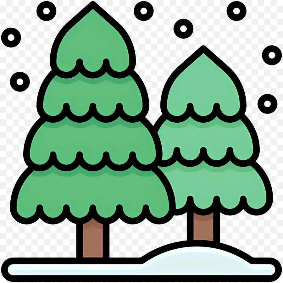 Arbre D'hiver，Pins PNG