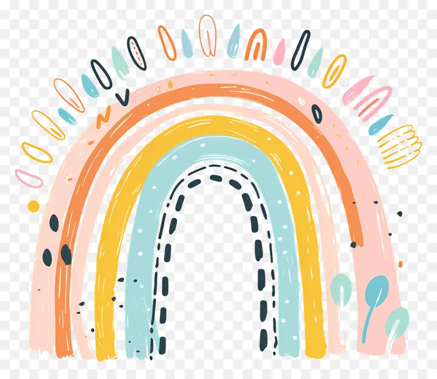 Doodle Arc En Ciel，Arc En Ciel PNG